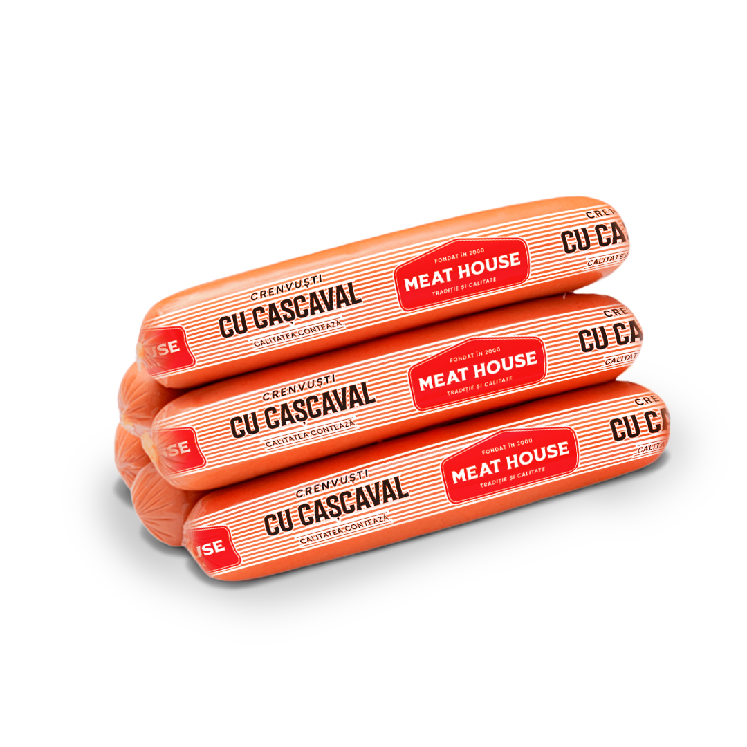 Crenvursti de porc cu cascaval, 1 kg